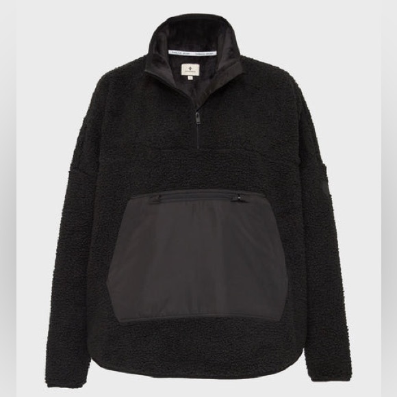 Tuckernuck Black Fleece Cady Quarter Zip - sz M/L - Picture 1 of 13